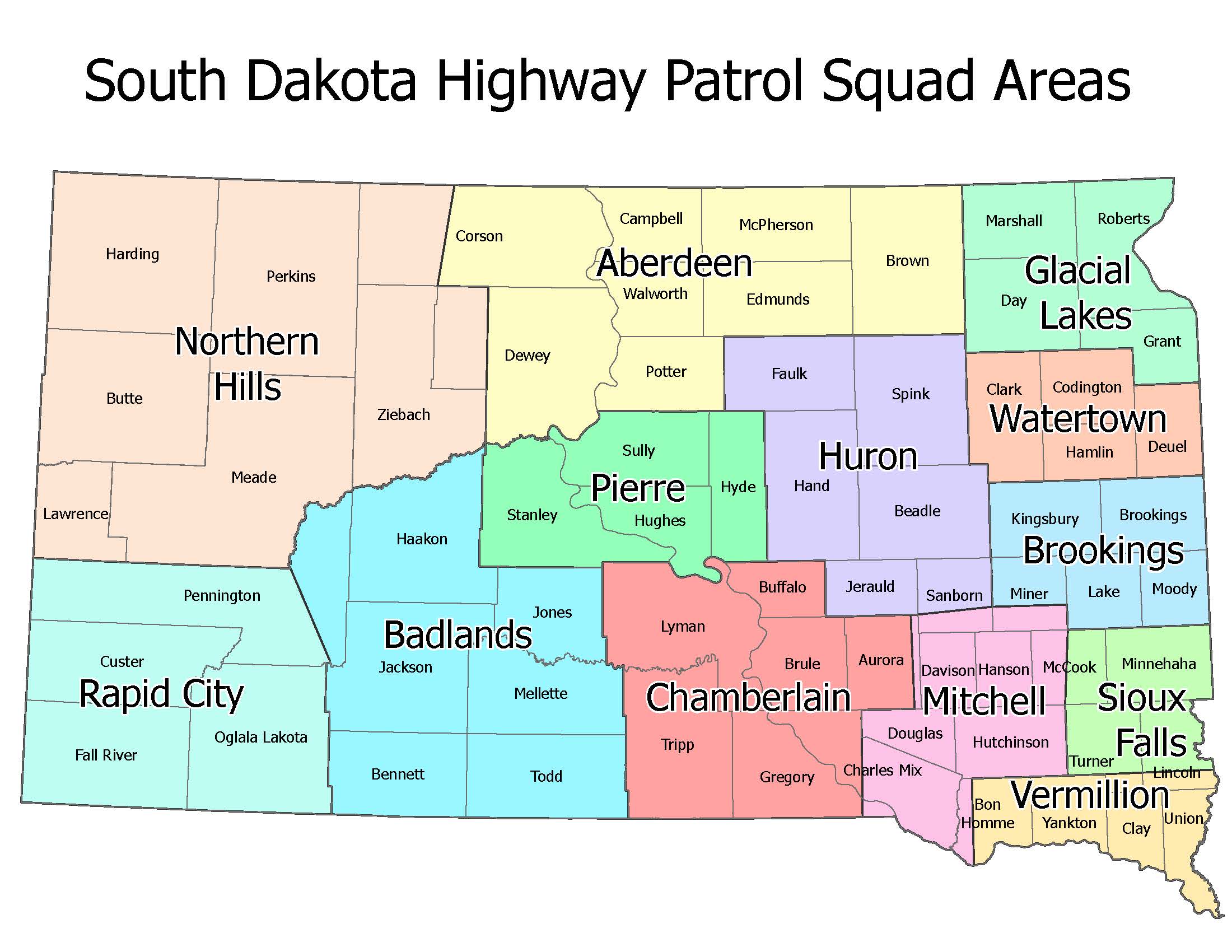 Highway Patrol Squad Map
